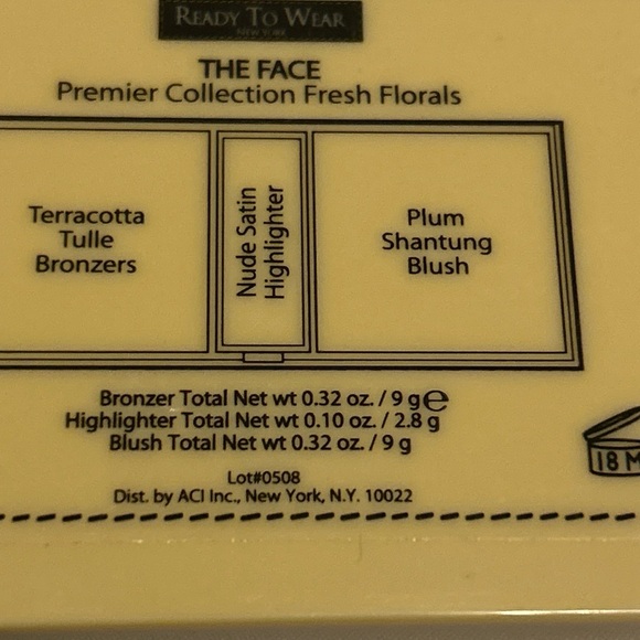Ready To Wear New York The Face Premier Collection Fresh Florals palette - Picture 9 of 9